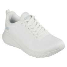 Skechers Women's Bobs Squad Chaos - Face Off Sneaker  Off-white  8.5