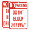2 Pacote Placa Grande Sem Estacionamento Não Bloquear Entrada, 18 x 12 Polegadas 1
