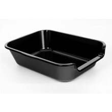 Blaucasa 1er-Pack extra große Hundetoilettenwanne (ABS-Material), Jumbo-Seniorentoiletten mit niedrigem Einstieg für mehrere Kätzchen, große Katz