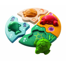 PlanToys fbl kszlt tengeri puzzle ceni lettel s korendszerekkel (5688) | Fenntarthatan gumifbl s nem mrgezo festkekbol s festkekbol