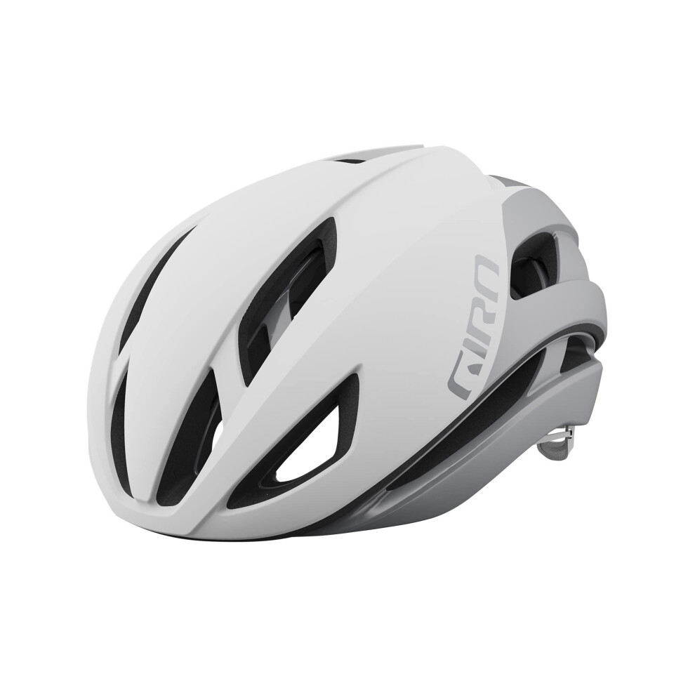 Giro Eclipse Spherical Adult Road Cycling Helmet - Matte Small (51-55 Cm) White/Silver