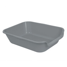 Blaucasa 1er-Pack extra große Hundetoilettenwanne (ABS-Material), Jumbo-Seniorentoiletten mit niedrigem Einstieg für mehrere Kätzchen, große Katz