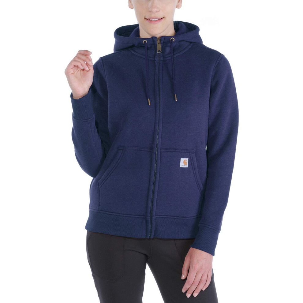 Carhartt Women's Clarksburg Full Zip Hoodie (Regular and Plus Sizes)  Navy  Small