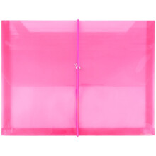 Buste di espansione in plastica in plastica in jam con chiusura a banda elastica - Opuscolo di lettere - 9 3/4 x 13 con espansione da 2,5 pollici - P