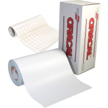 Vinilo adhesivo blanco mate ORACAL 651 para manualidades, rollo de 30 cm para Cameo, Cricut y Silhouette. Incluye rollo de papel de transferencia