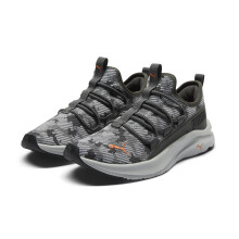 PUMA Kids SOFTRIDE ONE4ALL Slip ON Sneaker Shadow Grey-Rickie Orange 6 US unisex toddler