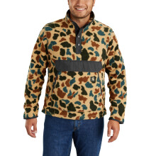 Carhartt Men's Relaxed Fit Fleece Pullover, 1972 Duck Camo, XX-Large Tall