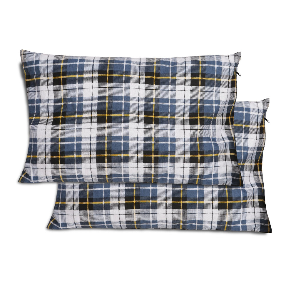 Petit Oreiller De Camping Redcamp, Oreiller De Voyage L Ger Et Compressible En Flanelle Avec Housse Amovible, Lot De 2-image