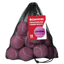 Gamma Pressureless Tennis Balls til tennisøvelse og lektioner længerevarende holdbarhed og mere hopp end standard tennisboller lyserød taske med