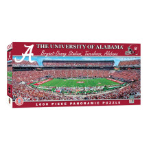 MasterPieces - 1000 stukjes puzzel NCAA Alabama Crimson Tide panoramisch voetbalstadion uitzicht leuk voor volwassenen en familie 13"" x39