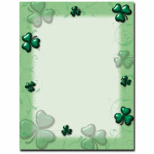 Shamrocks & Swirls Brevpapir Laser & Inkjet Printer Papir 100 stk