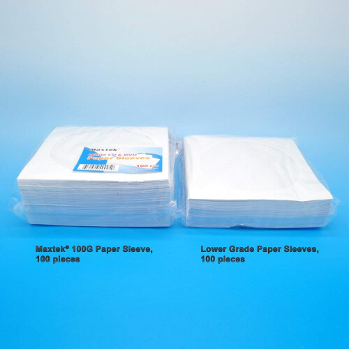 Pacote de 200 Envelopes de Papel Branco Maxtek para CD DVD com Janela e Aba, Papel 100 GSM. 2