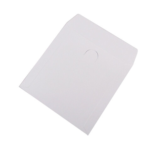 Pacote de 200 Envelopes de Papel Branco Maxtek para CD DVD com Janela e Aba, Papel 100 GSM. 1