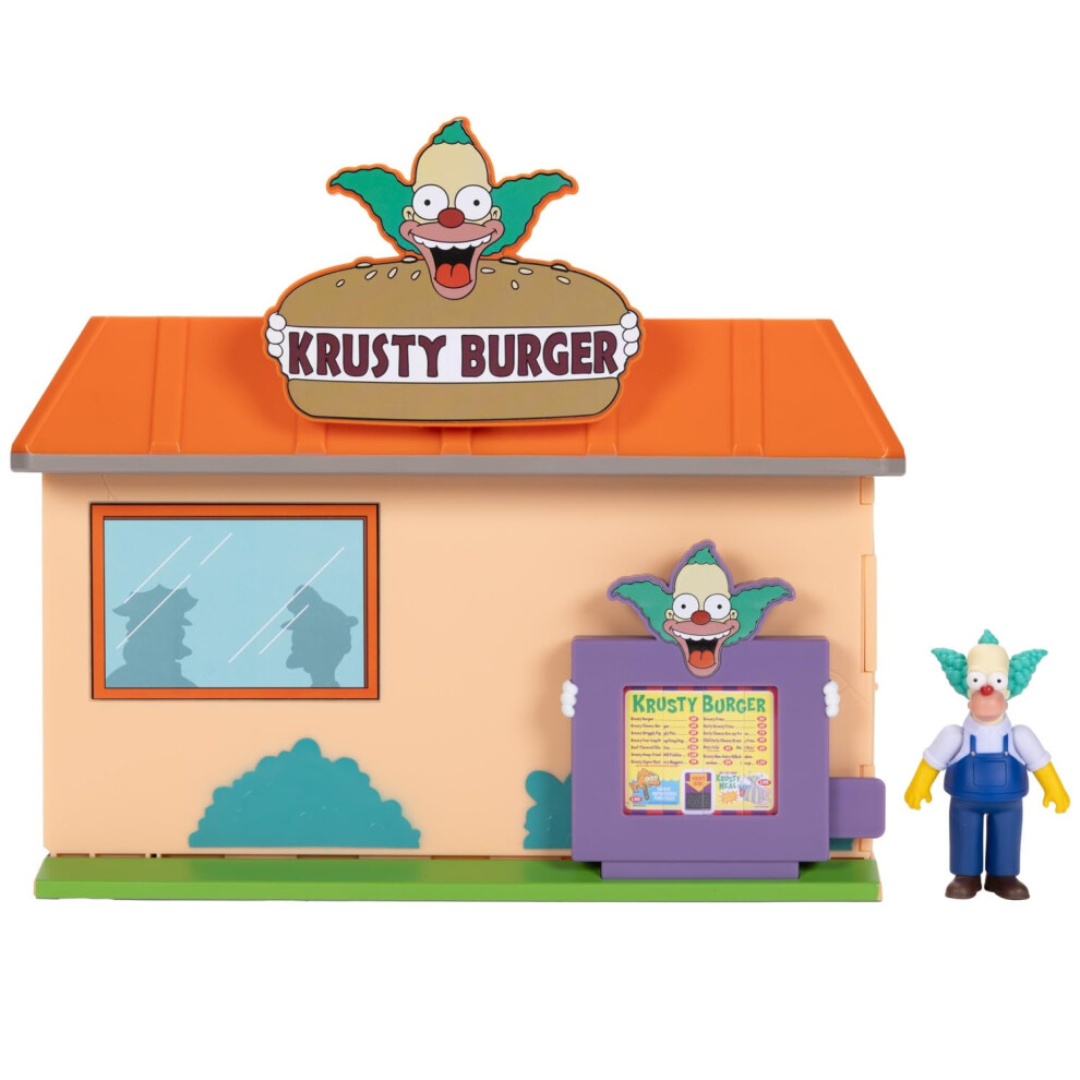 The Simpsons - Krusty Burger Playset Con Action Figure Di Krusty In Scala 6 Cm, Caratteristiche Interattive, Estremamente Dettagliato-image