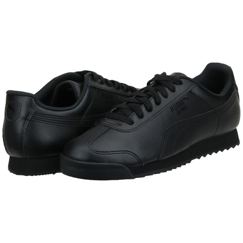 Puma PUMA Mens Roma Sneaker  Basic black-black  7.5 1