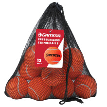 Gamma Pressureless Tennis Balls til tennisøvelse og lektioner længerevarende holdbarhed og mere hopp end standard tennisbolde orange taske med 12