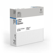 Klasick    bavlnen    pl   tno Winsor & Newton, rozmer 12,7 cm x 12,7 cm, hlbok    okraj
