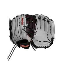 WILSON 2024 A1000 1750 12.5” Outfield Baseball Glove - Silver/Black/Red, Right Hand Throw