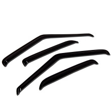 TuningPros WV-088-2 Finestra Visor Deflector Rain Guard Dark Smoke 4-PC Set