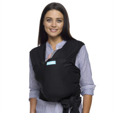 Moby Baby Wrap Carrier Evolution für Neugeborene bis Kleinkinder (3,6–15,4 kg), Tragetuch für Kleinkinder, leichtes Design mit freihändiger Bedie