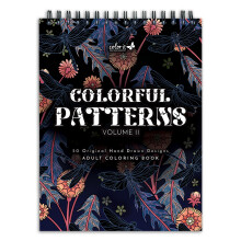ColorIt sznes mintk, II. ktet, spirlktsu felnott kifestoknyv 50 illusztrci, termszet ihlette llatok Nvnyek s virgok Vastag papr perfo