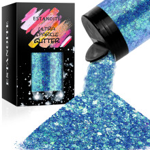 Duhov robustn trpytky 5,64 oz/160 g Ultra jemn trpytiv prek Smen robustn PET vlocky Flitry do pryskyrice Epoxy Craft Arts Tumbler Nail Hair