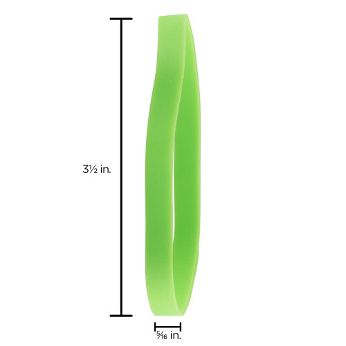 JAM PAPPER Slitstarka gummiband - storlek 64 - Grna multifunktionsgummiband - 100/pack 1