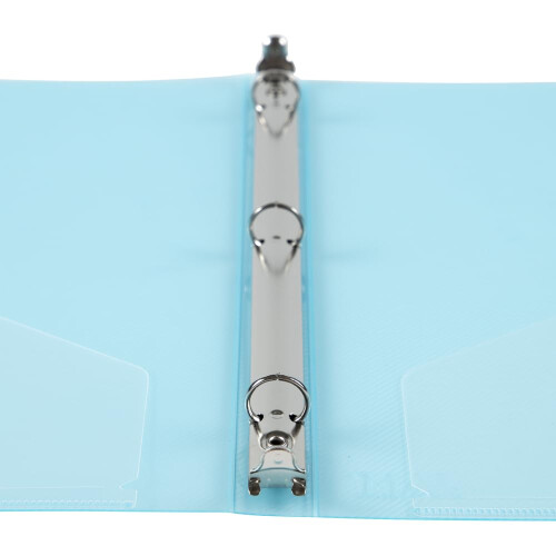 JAM PAPER Fichrio de plstico de 0,5 polegadas - Azul claro com 3 argolas - Vendido individualmente 2