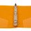 JAM PAPER Pasta de plstico de 0,5 polegadas - Pasta laranja com 3 argolas - Vendida individualmente 3