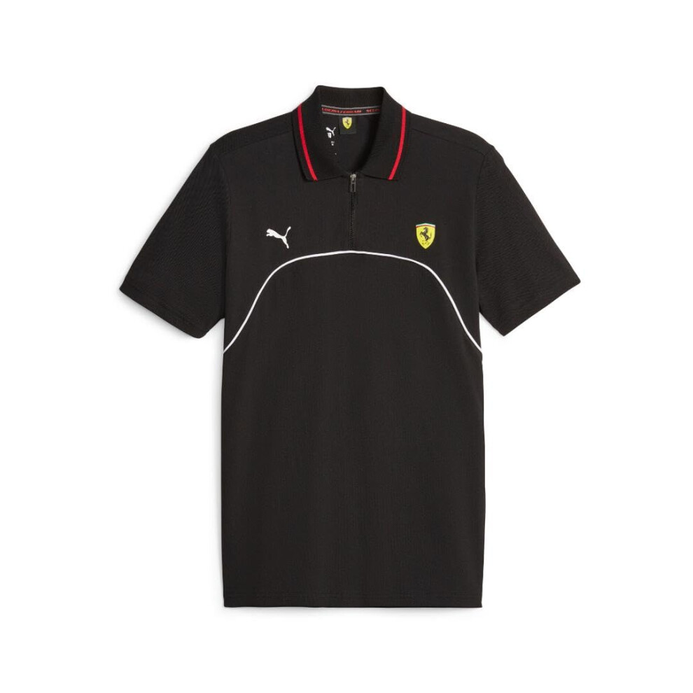 Puma Men's Standard Ferrari Race Polo Black Ah23 Small-image