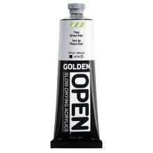 OPEN Slow-Drying Acrylics by GOLDEN Titan Green Pale 5 fl oz. tube Professional Acrylic Paint Opaque