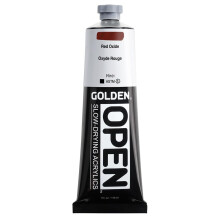 ABERTO Acrlicos de secagem lenta da GOLDEN Red Oxide 5 fl oz. tubo de tinta acrlica profissional opaca