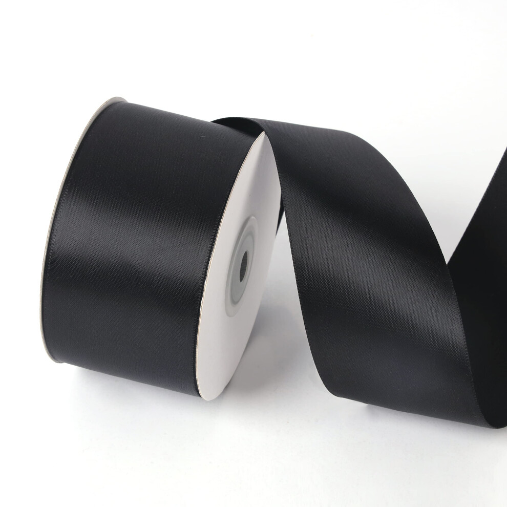 Rollo De Cinta De Sat N De Una Sola Cara De 5 Cm X 25 Yardas, Color Liso, Ideal Para Envolver Regalos, Manualidades, Decoraci N De Bodas, Lazos P-image