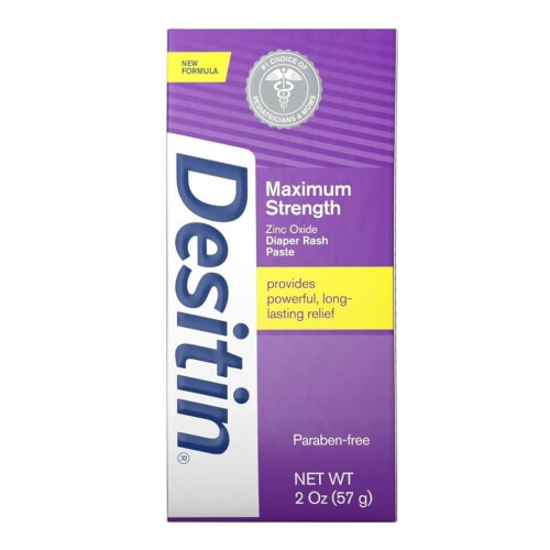 DESITIN Maximum Strength Original Diaper Rash Paste 3-Piece Variety Sizes 4 oz  2 oz  1 oz Bundle Pack 2