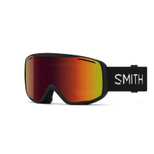 SMITH Unisex Voksen Rally Snow Sport Goggle - Sort stel | R?d Sol-X spejllinse