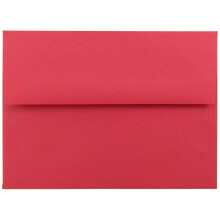 JAM PAPER A6 värilliset kutsukuoret - 4 3/4 x 6 1/2 - punainen kierrätetty - 50 kpl / pakkaus