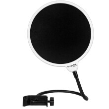 Dragonpad USA- 6 """" Mikrofonstudiepopfilter med klemme - WHT/BLK