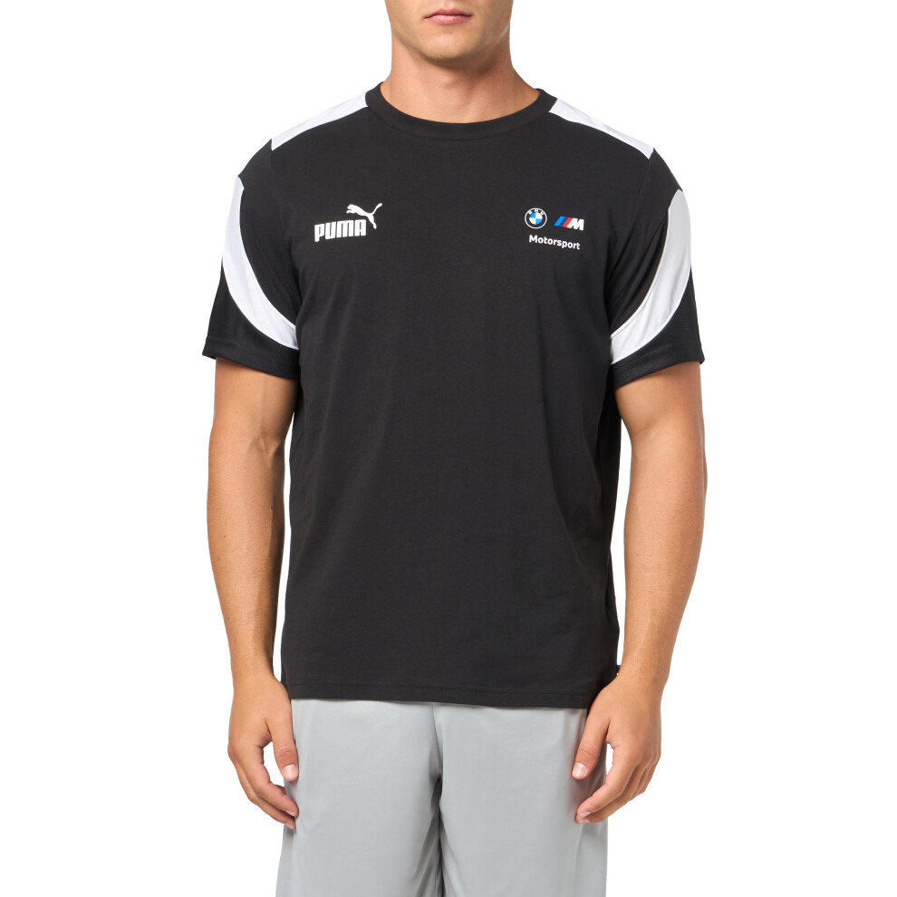 PUMA Men's Standard BMW M Motorsport T7 T-Shirt  Black-ss24  L