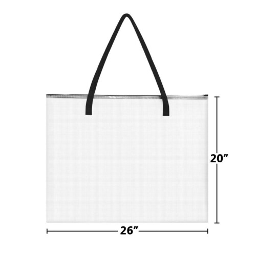 ZKOO Bolsa de Portfólio de Arte 20x26 Polegadas, Pasta para Obras com Zíper e Alça, Organizador de Malha 2