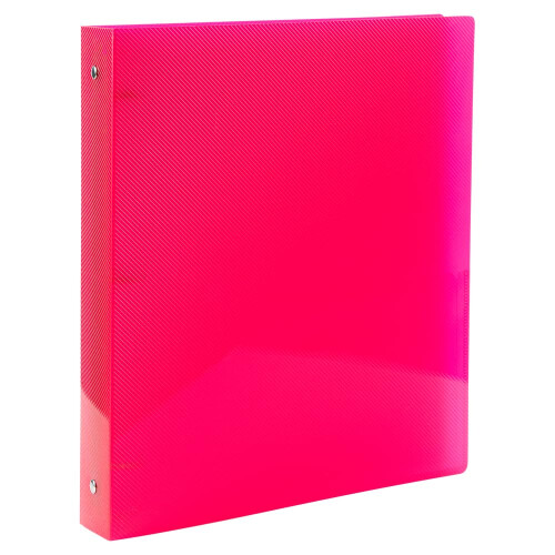 JAM PAPPER Plast 1 tums prm - Fuchsia rosa 3 ringprm - sljs styckvis 1