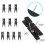 GOOLADA 110pcs Alfinetes com Clips, Alfinetes de Madeira Preta, Alfinetes Decorativos 3