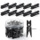 GOOLADA 110pcs Alfinetes com Clips, Alfinetes de Madeira Preta, Alfinetes Decorativos 1