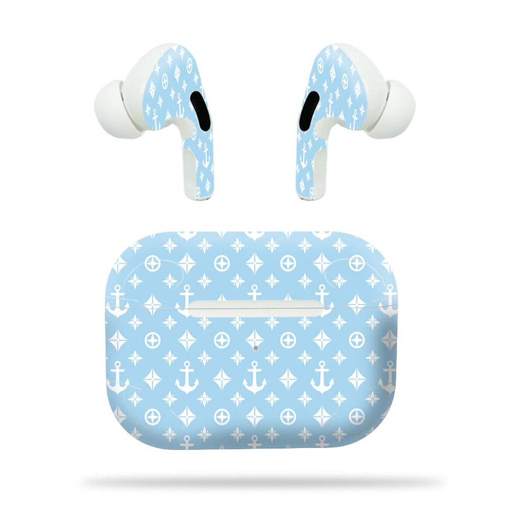 Mightyskins Compatible With Apple Airpods Pro - Baby Designer | Protective Durable And Unique Vinyl Decal Wrap Cover | Easy To Apply Remove A Blue 725987612991