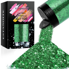 Masivn trpytky 160G/5.64OZ Craft Glitter pro epoxidovou pryskyrici Smen jemn trpytky a robustn trpytky Kovov robustn trpytky pro vlasov Nail
