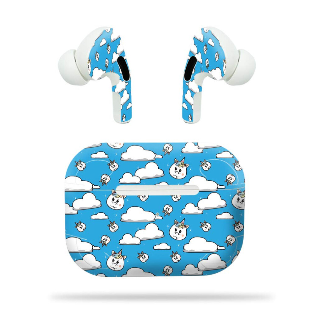 Mightyskins Kompatibiln S Apple Airpods Pro - Unicorn Clouds | Ochrann Odoln A Jedinecn Obal Na Vinylov Obtisky | Snadn Aplikace Odstrante A Zm-image