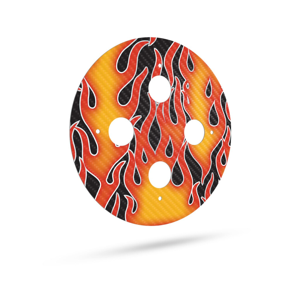 Skrka Z Wlkna Weglowego Mightyskins Dla Amazon Echo Dot (3. Generacji) - Hot Flames | Ochronne, Trwale Teksturowane Wykonczenie Z Wlkna Weglowego-image