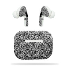 MightySkins hiilikuitukuori Apple Airpods Prolle - abstrakti musta | Teksturoitu hiilikuituviimeistely | Helppo kiinnitt , poistaa ja vaihtaa ty