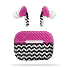 MightySkins hiilikuitukuori Apple Airpods Prolle - antiikkivioletti | Teksturoitu hiilikuituviimeistely | Helppo kiinnitt , irrottaa ja vaihtaa