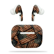 MightySkins hiilikuitukuori Apple Airpods Prolle - Army Star | Teksturoitu hiilikuituviimeistely | Helppo kiinnitt , irrottaa ja vaihtaa tyylej