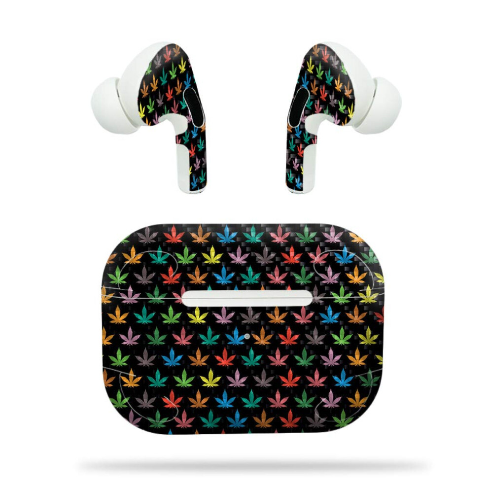 Mightyskins Carbon Fiber Skin For Apple Airpods Pro | Textured Carbon Fiber Finish | Easy To Apply Remove And Change Styles | Made In The Usa Stick 645239661822